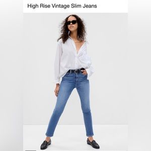 Gap vintage slim high rise jeans
